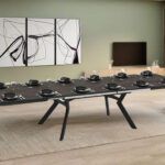 Un tavolo allungabile in soggiorno