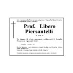 Necrologio del prof. Libero Piersantelli