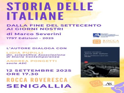 Presentazione Storia delle Italiane del 12 settembre 2025