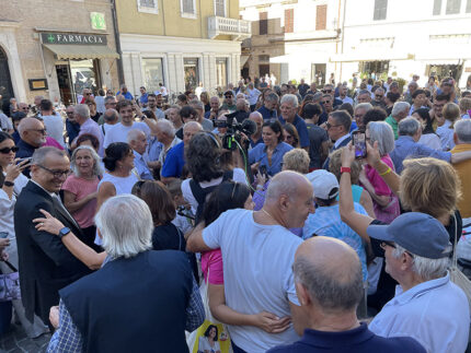 Matteo Ricci e Elly Schlein a Senigallia