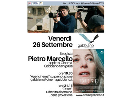 Pietro Marcello al Gabbiano per presentare il suo film Duse