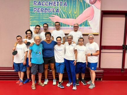 Atleti con disabilità cognitive ospiti al Centro Olimpico Tennistavolo