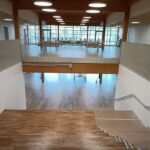 Interni della nuova scuola secondaria Marchetti