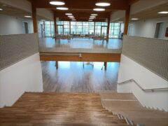 Interni della nuova scuola secondaria Marchetti