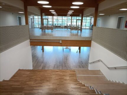 Interni della nuova scuola secondaria Marchetti