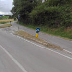 Incrocio tra S.P. 12 Corinaldese e via Fornace a Passo Ripe di Trecastelli