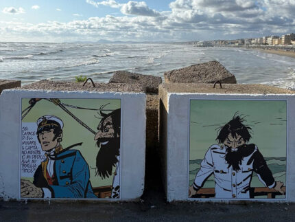 Illustrazioni Corto Maltese (Hugo Pratt) a Senigallia