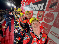 Simone Saltarelli sul podio a Suzuka