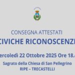 Consegna delle civiche riconoscenze a Trecastelli
