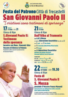 La Città di Trecastelli celebra il Patrono San Giovanni Paolo II