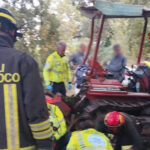 Soccorsi a un agricoltore a Serra de' Conti