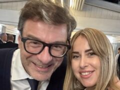 Giancarlo Giorgetti e Giorgia Latini