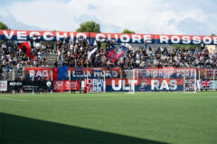 Tifosi Vigor Senigallia in curva nord al Bianchelli