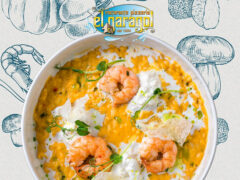 Risotto zucca e gamberi - Ristorante El Garagol