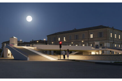 Progetto alternativo per ponte Garibaldi - Soluzione 1 di arch. Buratti e designer Pepe