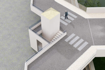 Progetto alternativo per ponte Garibaldi - Soluzione 1 di arch. Buratti e designer Pepe