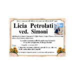 Necrologio Licia Petrolati