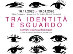 Locandina della mostra "Tra identità e sguardo"