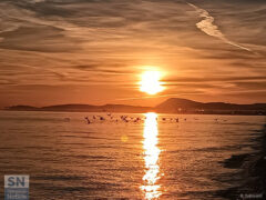 Buongiorno all'alba a novembre a Marzocca - Foto Barbara Gaboardi