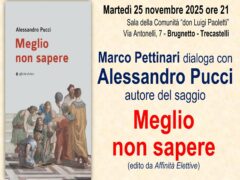 Presentazione del libro di Alessandro Pucci "Meglio non sapere"