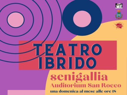 Locandina della rassegna "Teatro Ibrido"