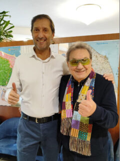 Andrea Brunetti e Tullio De Piscopo all'Albergo Bice di Senigallia