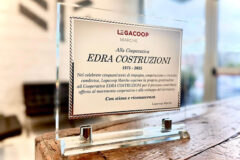 Targa commemorativa Legacoop a EDRA Costruzioni - Foto Nicola Lionetti