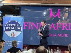 Il presidente Acquaroli al Finis Africae