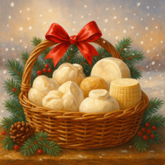 La Latteria di Mario Laurino - Formaggi, cesto natalizio