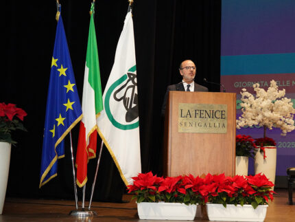 Gianluca Pasqui alla Giornata delle Marche 2025 a Senigallia