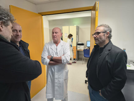 Canafoglia con Calcinaro all'ospedale di Senigallia