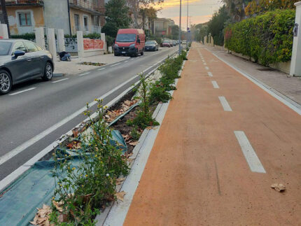 Viale Anita Garibaldi tra via Mercantini e corso Matteotti
