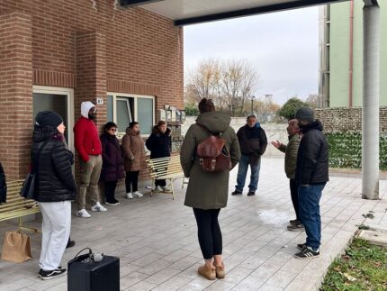 Assemblea con gli inquilini della case popolari di via Perugino