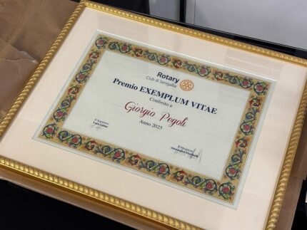 Premio "Exemplum Vitae" conferito a Giorgio Pegoli
