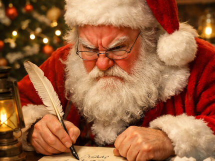 Babbo Natale scrive una lettera agli umani