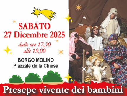 Presepe vivente dei bambini a Borgo Molino