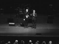 Federico Mondelci e Massimo Olivetti parlano prima del Gospel a Senigallia - Foto Simone Luchetti