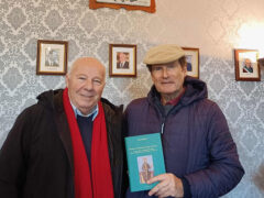 Lo storico Ettore Baldetti con Alberto Cigolani