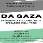 Incontro "Da Gaza" al teatro Misa di Arcevia