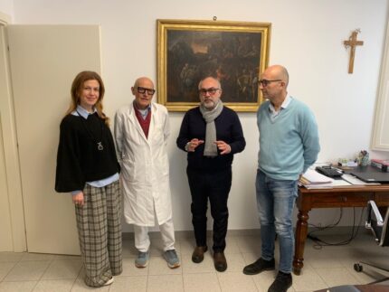 Massimo Bello in vista all'Opera Pia