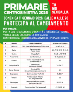 Elezioni Primarie Centrosinistra Senigallia 2026