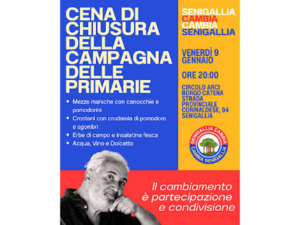 Cena chiusura campagna elettorale Marco Lion