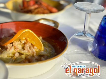 Primo piatto del Ristorante El Garagol di Marotta