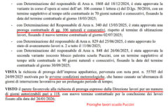Proroghe lavori scuola Puccini