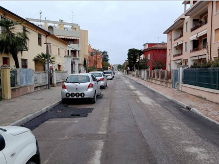 Via Mercantini dopo i lavori