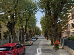 Via Mercantini prima dei lavori Via Mercantini prima dei lavori