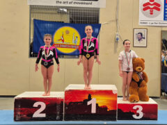 Ginnastica Artistica Cesanella sul podio (primo posto) Ginnastica Artistica Cesanella sul podio (primo e secondo posto)