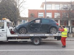 Incidente tra via Montenero e via Rossini