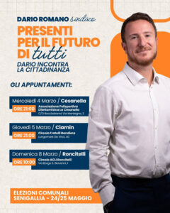 Incontri Dario Romano a Cesanella, Ciarnin e Roncitelli