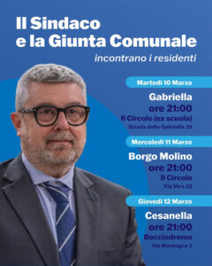 Sindaco e Giunta incontrano la cittadinanza